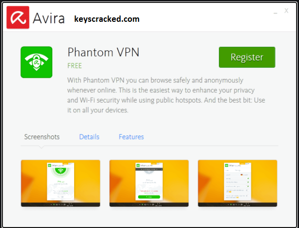 Avira Phantom VPN Key